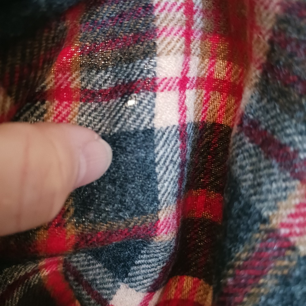 Vintage Pendleton Wool Plaid Maxi Skirt Red Green Button Front Size 14 - Picture 2 of 9